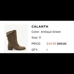 Suede boots, size 11